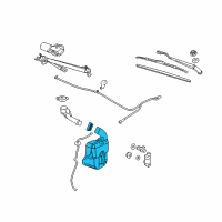 OEM Pontiac G6 Container, Windshield Washer Solvent Diagram - 22711037