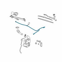 OEM 2005 Pontiac G6 Washer Hose Diagram - 15225545