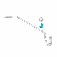 OEM 2015 Nissan Murano Clamp STABILIZER Rear Diagram - 56233-3JA0B