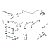 OEM Chevrolet Radiator Drain Plug Diagram - 13267636