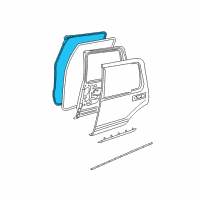 OEM 2010 Ford Explorer Weatherstrip On Body Diagram - 8L2Z-78253A10-A