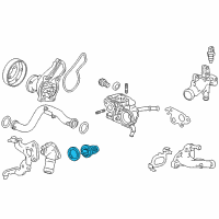 OEM 2021 Honda HR-V Thermostat Assembly (Fuji Seiko) Diagram - 19301-RNA-315