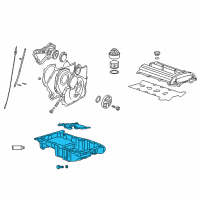 OEM Saturn L100 Oil Pan Diagram - 19256218