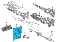 OEM 2021 Cadillac CT5 Rear Panel Diagram - 84761670