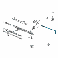 OEM 2004 Honda Civic Tie Rod Diagram - 53541-S5A-000