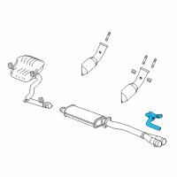 OEM 2008 Dodge Charger Brace-Exhaust Pipe Diagram - 4578287AD