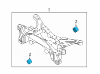 OEM 2022 Ford Maverick INSULATOR Diagram - NZ6Z-4B424-A