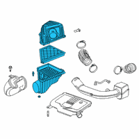 OEM 2020 Cadillac XT5 Air Cleaner Assembly Diagram - 84521049