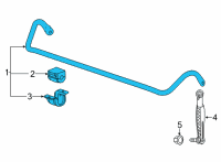 OEM 2022 Cadillac CT4 Stabilizer Bar Diagram - 84143824