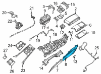 OEM 2021 Dodge Durango Panel-Console Diagram - 7EB42DX9AA