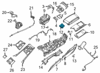 OEM Dodge Latch-ARMREST Lid Diagram - 68520037AB