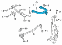 OEM 2022 BMW X7 CONTROL ARM, CAMBER SETTING Diagram - 31-10-6-883-835