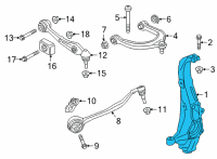 OEM 2021 BMW X6 Carrier, Left Diagram - 31-21-6-876-655