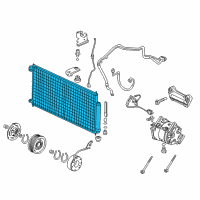 OEM Acura Condenser Diagram - 80110-SEA-013