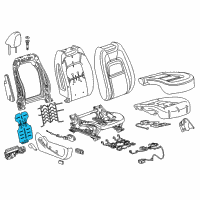 OEM 2017 GMC Canyon Seat Back Heater Diagram - 13521718