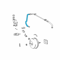 OEM 2003 Toyota Highlander Hose, Union To Connector Tube Diagram - 44774-48020