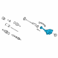 OEM Cadillac Escalade EXT Axle Asm-Front (3.73 Ratio) Diagram - 22933066
