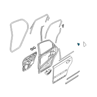 OEM Oldsmobile Aurora Corner Cover Clip Diagram - 8679392