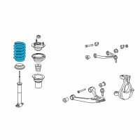 OEM 2009 Cadillac Escalade EXT Spring Diagram - 25871196