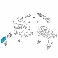 OEM 2014 BMW M6 Air Channel Diagram - 13-71-7-843-296