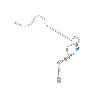 OEM 1997 Hyundai Accent Bracket-Stabilizer Bar Diagram - 55514-22000