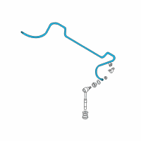 OEM 2001 Hyundai Accent Bar-Rear Stabilizer Diagram - 55512-25000--SJ