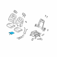 OEM Ford Focus Seat Cushion Heater Diagram - 8S4Z-14D696-B