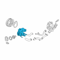 OEM 2002 Honda Insight Case, Thermostat Diagram - 19320-PHM-A00