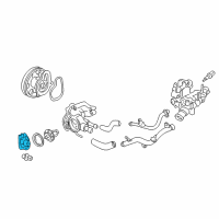 OEM 2003 Honda Insight Cover, Thermostat Diagram - 19311-PHM-000