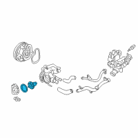 OEM 2001 Honda Insight Thermostat Assembly Diagram - 19301-PHM-305