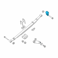 OEM 2019 Nissan Titan XD Shackle Assy-Rear Spring Diagram - 55220-1PA1B