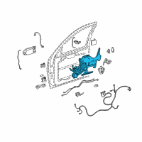 OEM Oldsmobile Silhouette Lock Module Diagram - 89045639