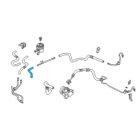 OEM Acura Hose, Power Steering Oil Cooler Diagram - 53735-S6M-004