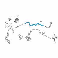 OEM Acura RSX Hose, Power Steering Return Diagram - 53732-S6M-A01