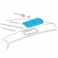 OEM Lincoln High Mount Lamp Diagram - 7L3Z-13A613-B