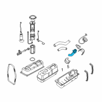 OEM 2005 Pontiac GTO Pipe, Fuel Tank Filler Upper Diagram - 92160831