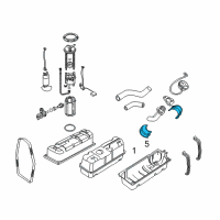 Genuine Cadillac Fuel Filler Neck Seal diagram