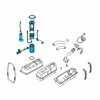 OEM 2005 Pontiac GTO Fuel Pump Diagram - 92120576