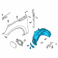 OEM 2020 Lincoln Aviator Fender Liner Diagram - LC5Z-16102-B