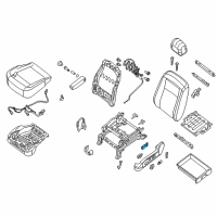 OEM 2017 Nissan NV3500 Switch Assembly-Front Seat, LH Diagram - 87066-JA03A