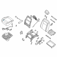 OEM 2012 Nissan NV1500 Pad-Front Seat Cushion Diagram - 87361-1PD0A