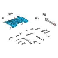 OEM 2018 Toyota Land Cruiser Floor Pan Diagram - 58311-60830