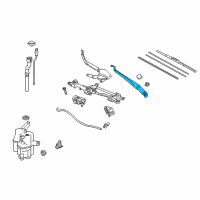 OEM Toyota Prius V Wiper Arm Diagram - 85221-47120