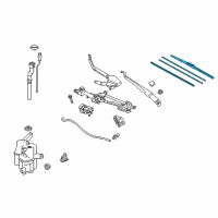 OEM 2014 Toyota Prius V Front Blade Diagram - 85222-47040