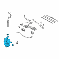 OEM 2013 Toyota Prius V Washer Reservoir Diagram - 85315-47140