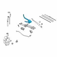 OEM 2017 Toyota Prius V Wiper Arm Diagram - 85211-47140