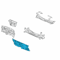 OEM Honda Ridgeline Dashboard (Lower) Diagram - 61500-TG7-A00ZZ