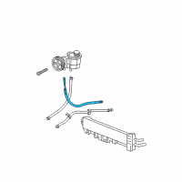 OEM 2009 Dodge Durango Line-Power Steering Pressure Diagram - 52855304AE