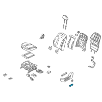 OEM 2014 Kia Sorento Knob-Front Seat Slide Diagram - 885252P010VA