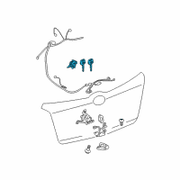 OEM Toyota Yaris Cylinder & Keys Diagram - 69055-52450